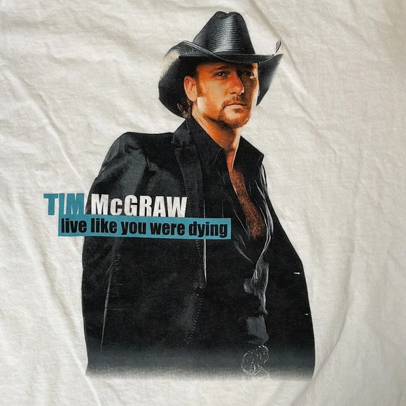 Vintage Tim McGraw Live Like You Were Dying Tour Shirt 2004 unisex XL - Picture 3 of 6